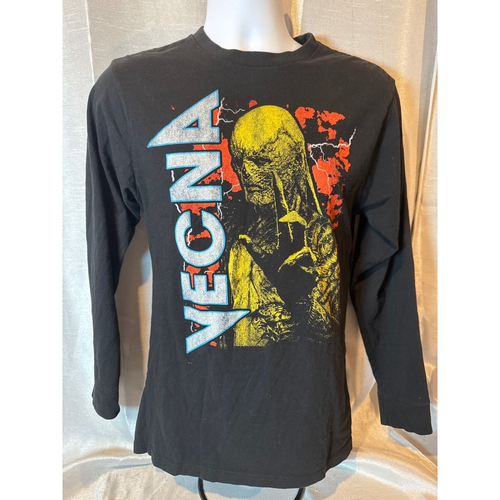 Mens Stranger Things Vecna‎ Long Sleeve T Shirt Netflix Horror Show Black Size S